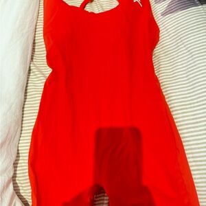 Oner Active Muscle Mommy Red Jumpsuit - Sz Large